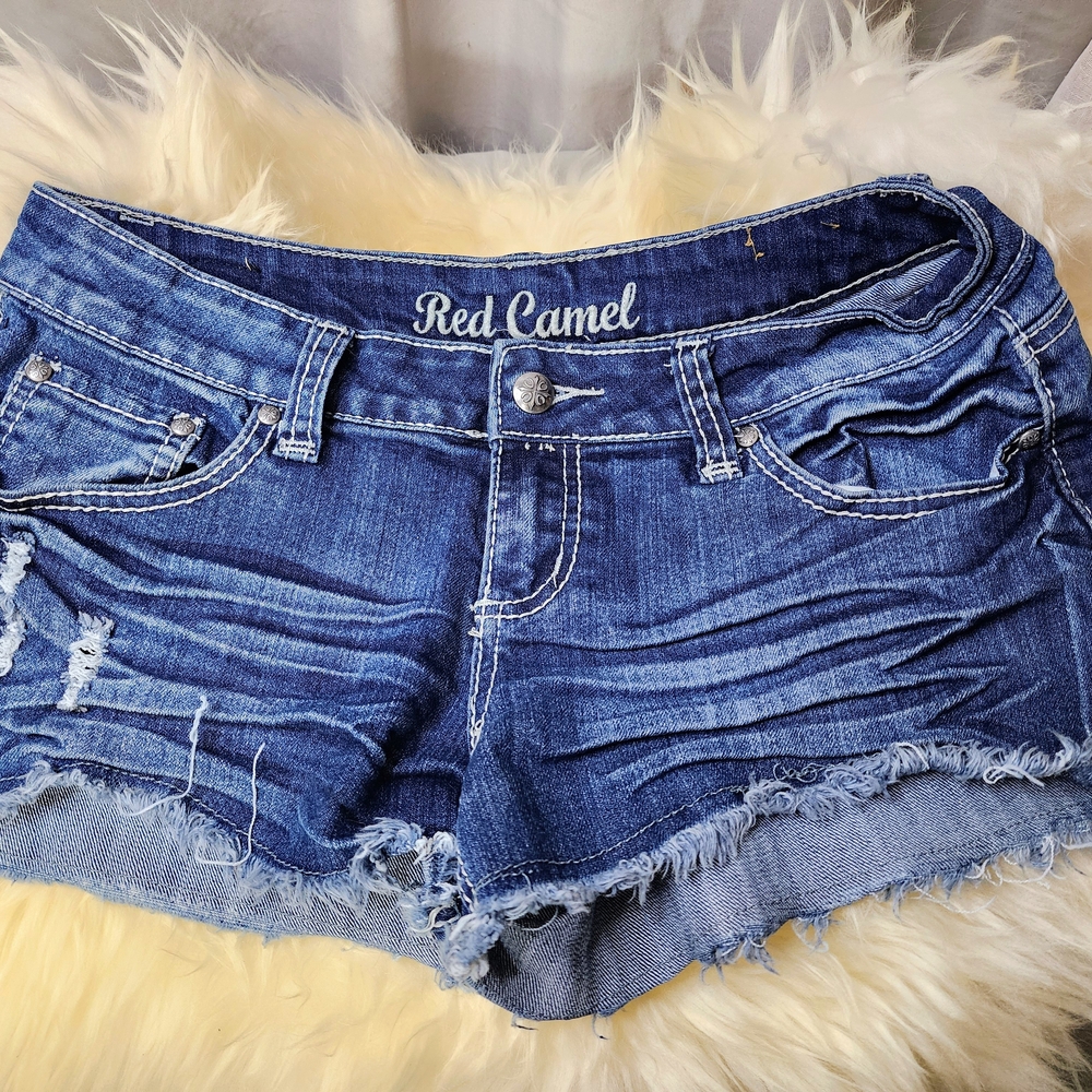 Red Camel Blue Jean Shorts